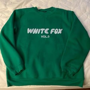 White fox Green crew neck